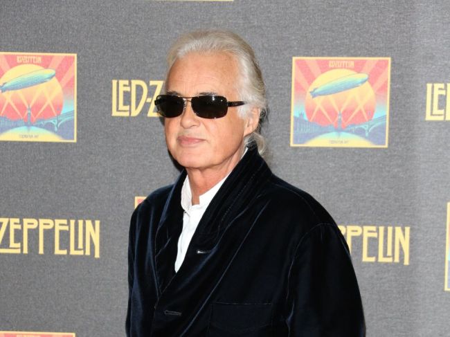 Jimmy Page, legendárny gitarista skupiny Led Zeppelin, jubiluje
