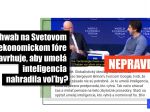 HOAX: Klaus Schwab nenavrhol, aby umelá inteligencia nahradila voľby