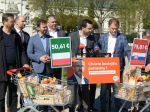 Hnutie Slovensko: Potraviny sú v SR drahšie ako v Poľsku, vláda neplní sľuby