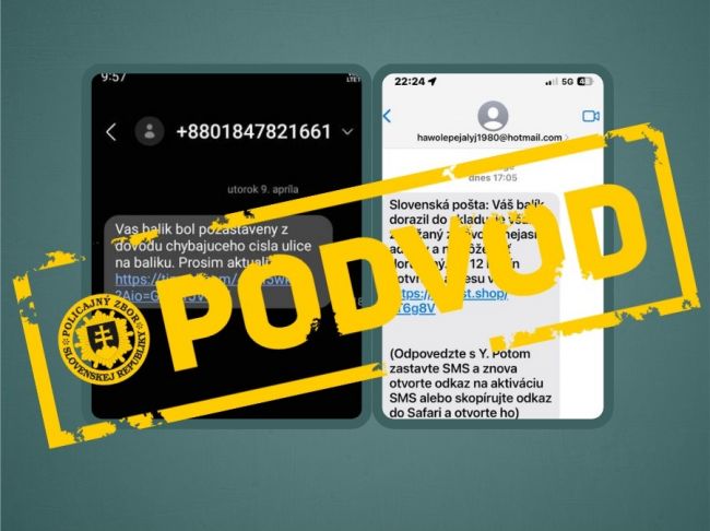 Pozor na falošné SMS od Slovenskej pošty, v správach požadujú spresnenie adresy