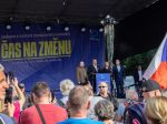 Andrej Danko vystúpil na demonštrácii v Prahe, ktorú organizoval Tomio Okamura