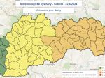 Na väčšine územia Slovenska hrozia v sobotu búrky, platia preto výstrahy