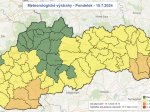 SHMÚ: Na Slovensku platia výstrahy pred teplom aj búrkami