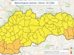 SHMÚ upozorňuje na búrky a vysoké teploty na väčšine Slovenska