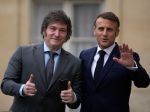 Macron prijal v Paríži argentínskeho prezidenta, hovorili aj o vojne na Ukrajine