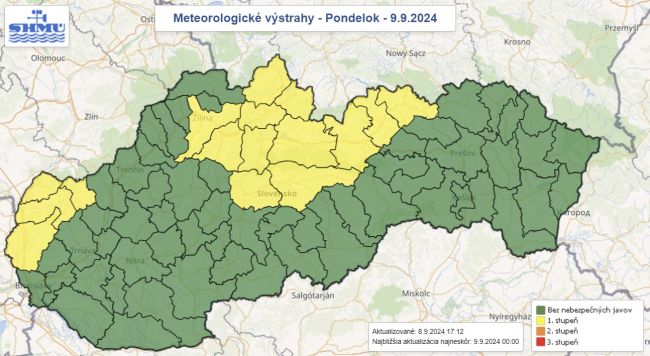 Na severe a juhozápade treba v pondelok očakávať silnejší vietor