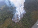 Požiar lesa nad obcou Pohorelá spôsobil úder blesku