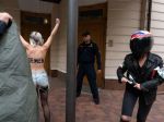 Aktivistky z hnutia Femen protestovali pred iránskou ambasádou