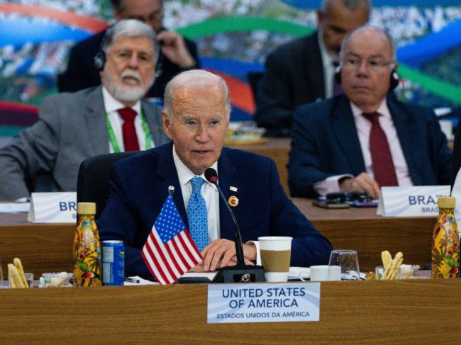 Biden vyzval členov G20 na podporu Ukrajiny a zvýšenie tlaku na Hamas