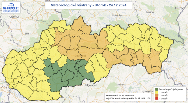 Slovensko v zajatí silného vetra: Výstrahy platia až do noci