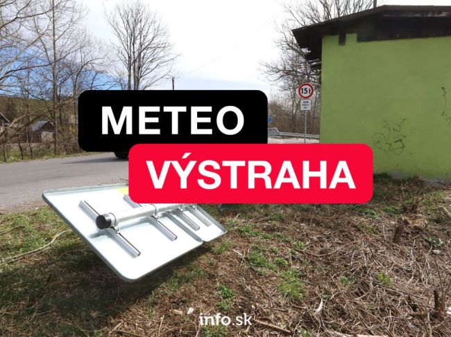 SHMÚ varuje pred víchricou, platí výstraha druhého stupňa