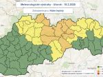 SHMÚ vydal pre niektoré okresy Slovenska výstrahu pred nízkymi teplotami
