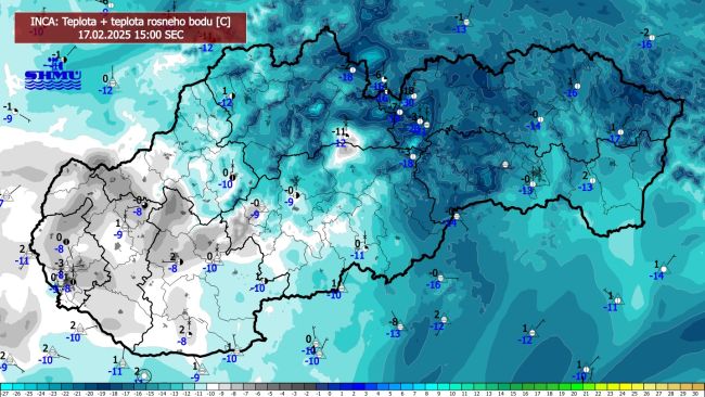 SHMÚ upozorňuje: V týchto lokalitách môže byť mínus 20 stupňov Celzia