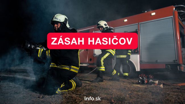 Muža zachvátili plamene, na mieste zasahovali hasiči